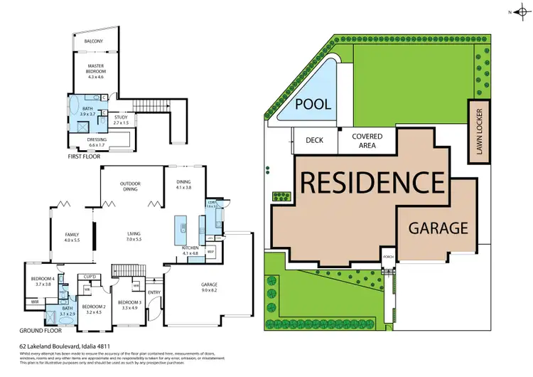 Floorplan of Homely house listing, 62 Lakeland Boulevard, Idalia QLD 4811