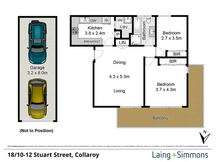 Floorplan of Homely apartment listing, 18/10-12 Stuart Street, Collaroy NSW 2097