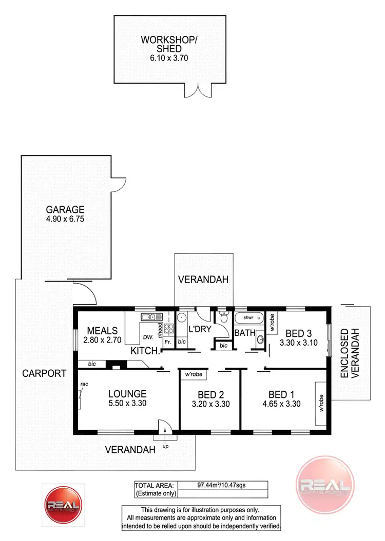 Floorplan of Homely house listing, 10 Whittier Avenue, Marion SA 5043