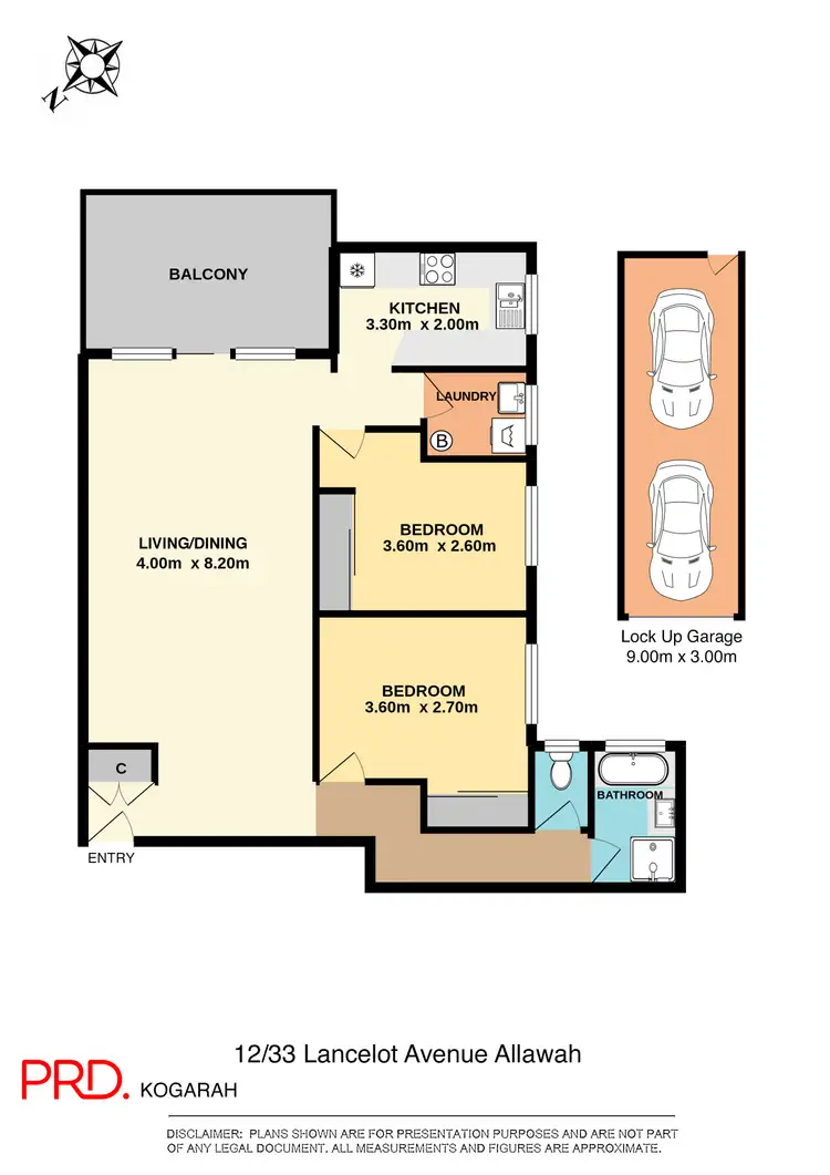Floorplan of Homely unit listing, 12/33 Lancelot Street, Allawah NSW 2218