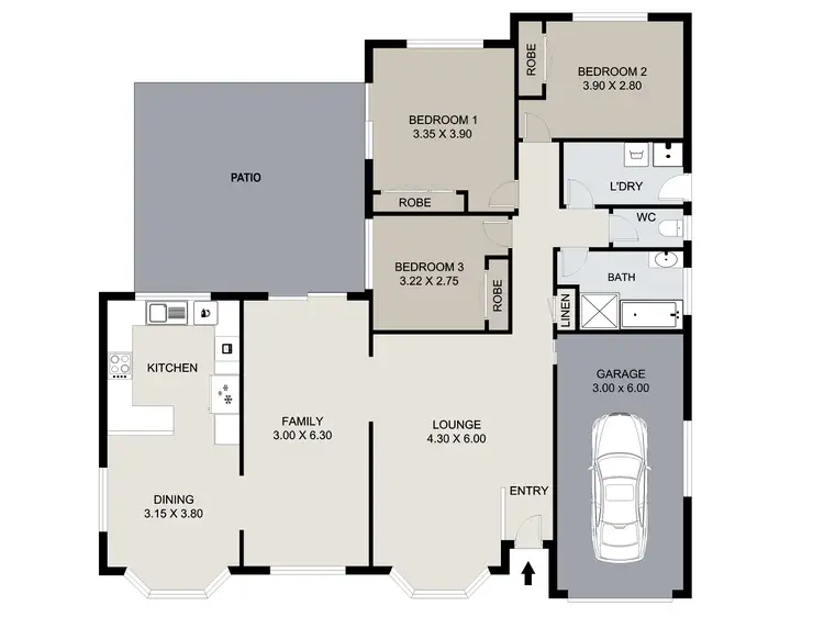 Floorplan of Homely house listing, 9 Barber Drive, Capalaba QLD 4157