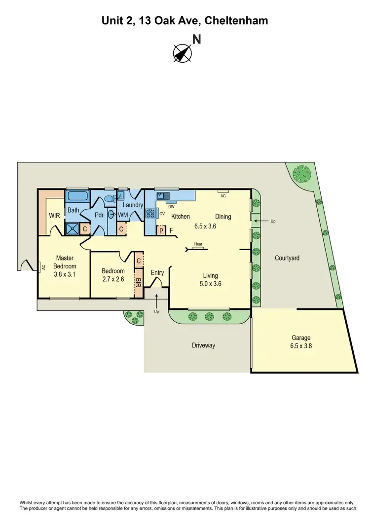 Floorplan of Homely unit listing, 2/13 Oak Avenue, Cheltenham VIC 3192