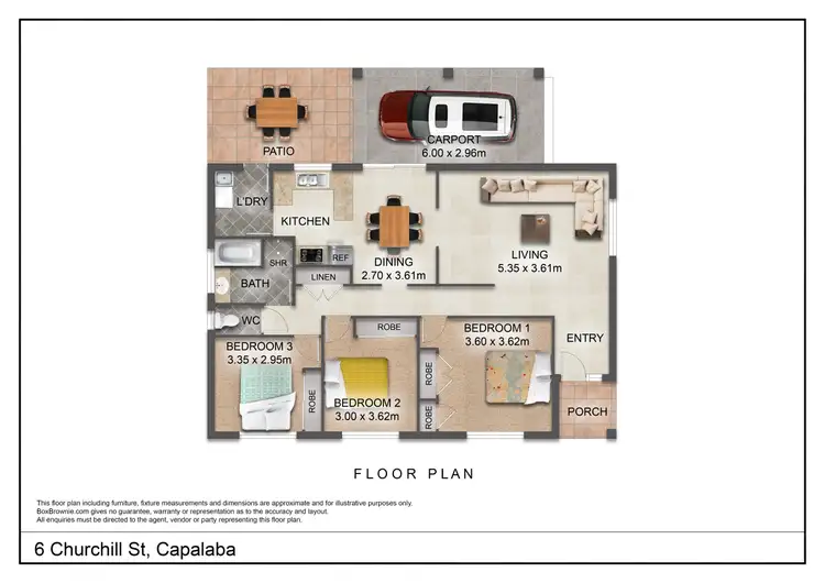 Floorplan of Homely house listing, 6 Churchill Street, Capalaba QLD 4157