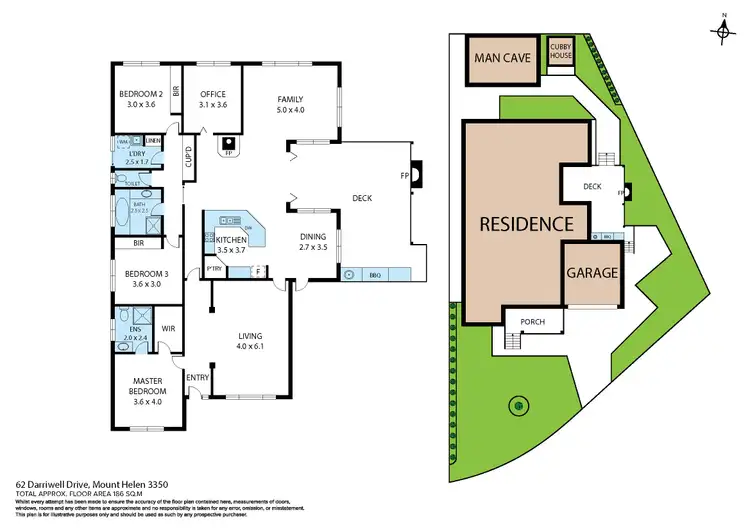 Floorplan of Homely house listing, 62 Darriwell Drive, Mount Helen VIC 3350