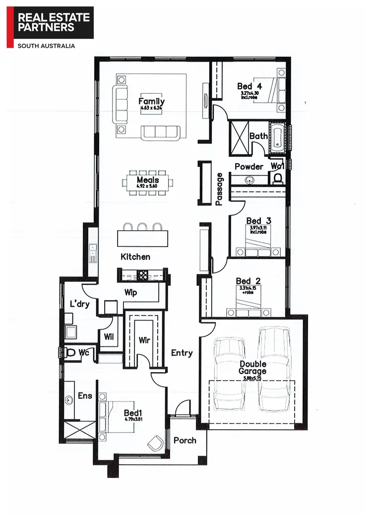 Floorplan of Homely house listing, 8 Monterey Place, Mount Barker SA 5251