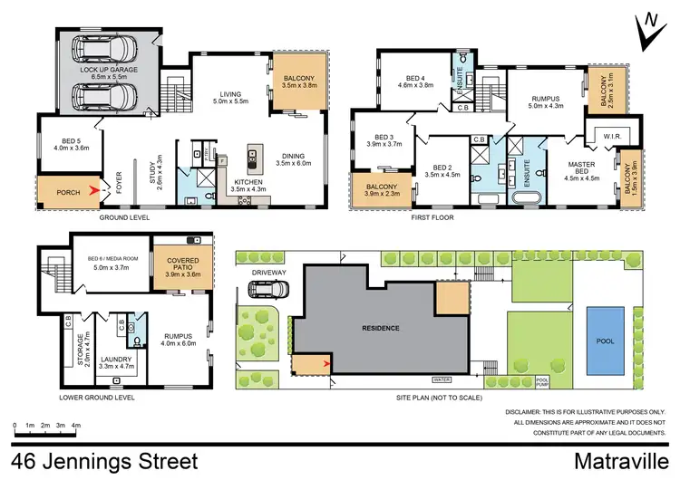 Floorplan of Homely house listing, 46 Jennings Street, Matraville NSW 2036