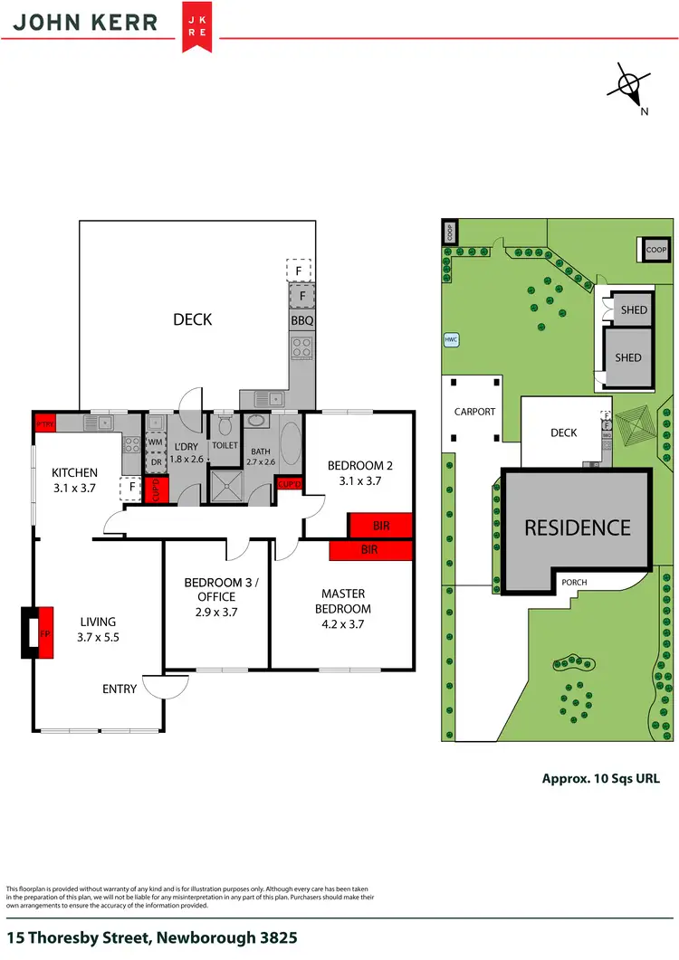 Floorplan of Homely house listing, 15 Thoresby Street, Newborough VIC 3825