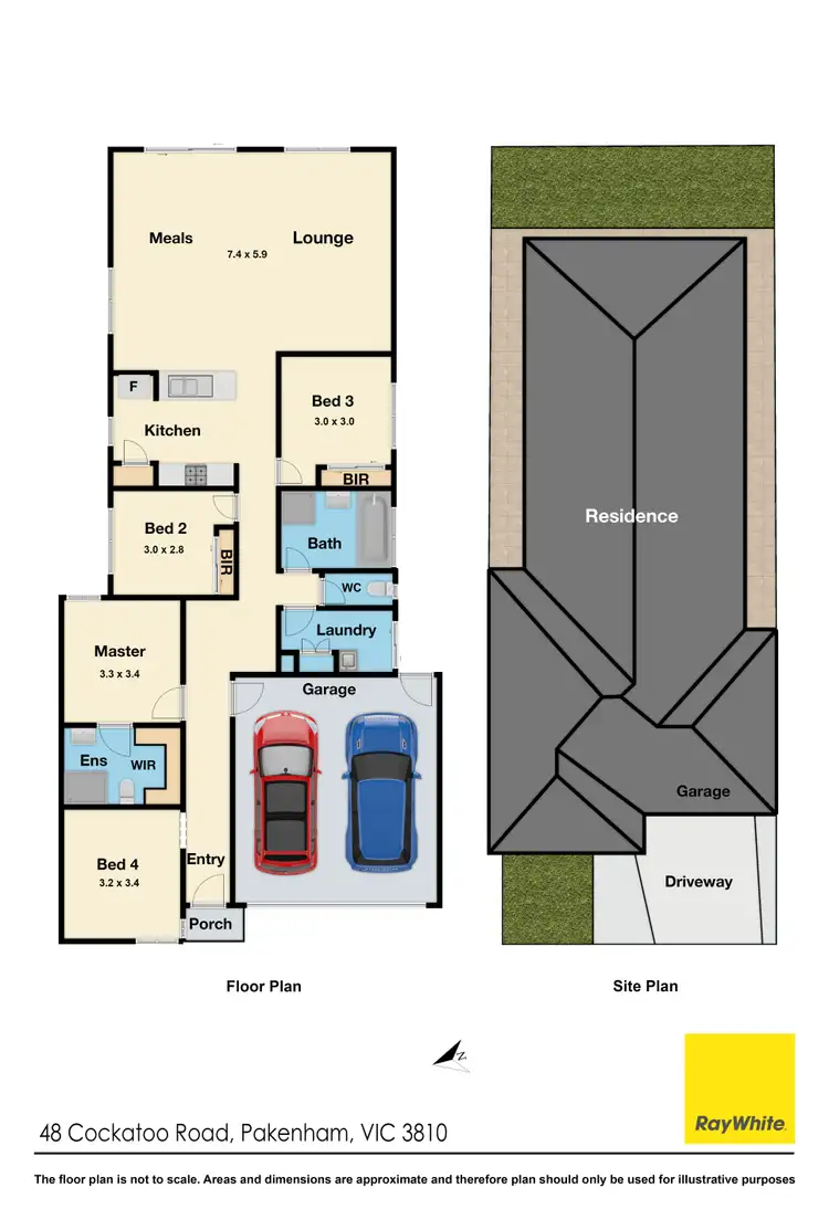 Floorplan of Homely house listing, 48 Cockatoo Road, Pakenham VIC 3810
