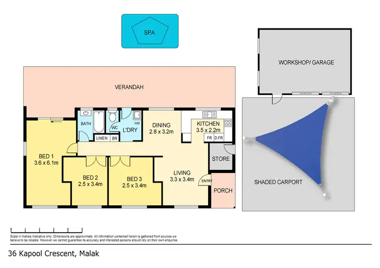 Floorplan of Homely house listing, 36 Kapool Crescent, Malak NT 812