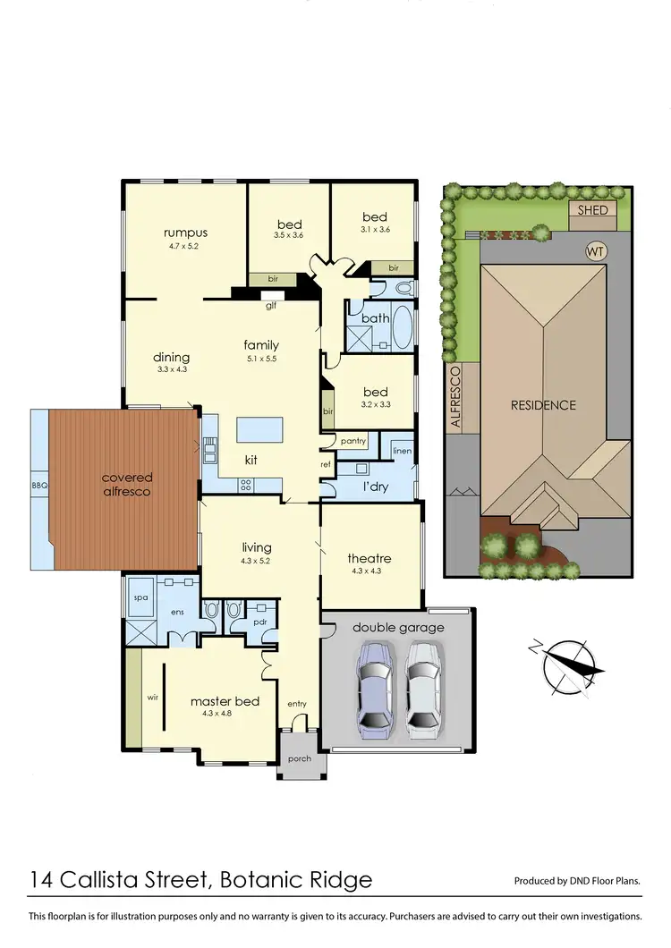 Floorplan of Homely house listing, 14 Callista Street, Botanic Ridge VIC 3977