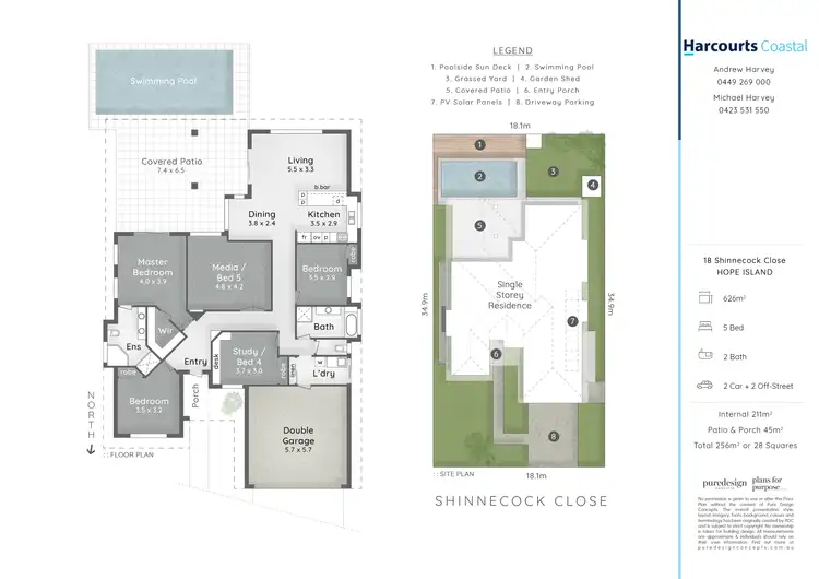 Floorplan of Homely house listing, 18 Shinnecock Close, Hope Island QLD 4212