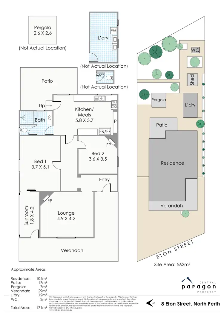 Floorplan of Homely house listing, 8 Eton Street, North Perth WA 6006