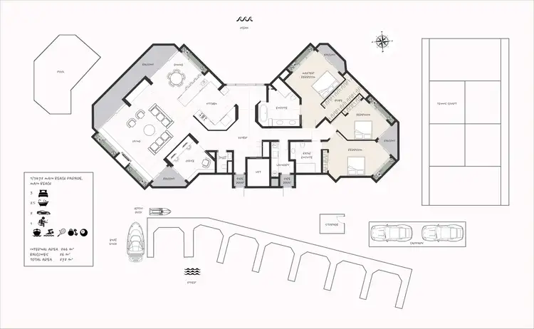 Floorplan of Homely apartment listing, 1/3478 Main Beach Parade, Surfers Paradise QLD 4217