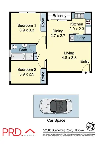 Floorplan of Homely unit listing, 5/268B Bunnerong Road, Hillsdale NSW 2036