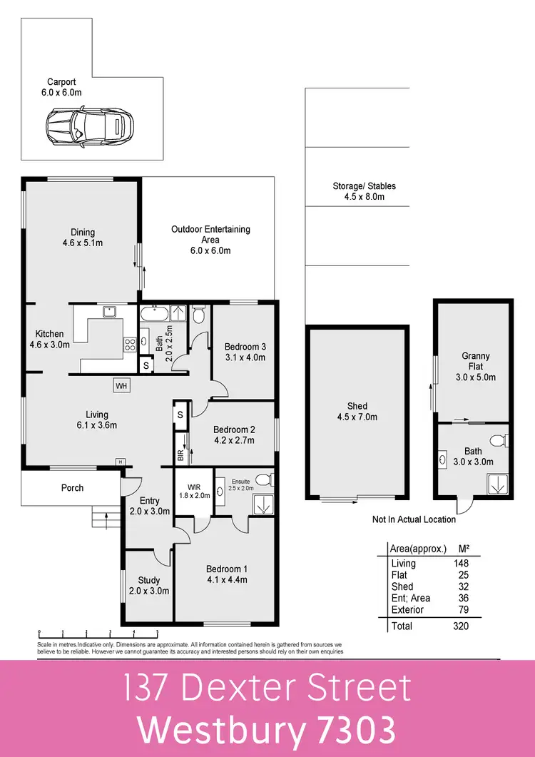 Floorplan of Homely house listing, 137 Dexter Street, Westbury TAS 7303