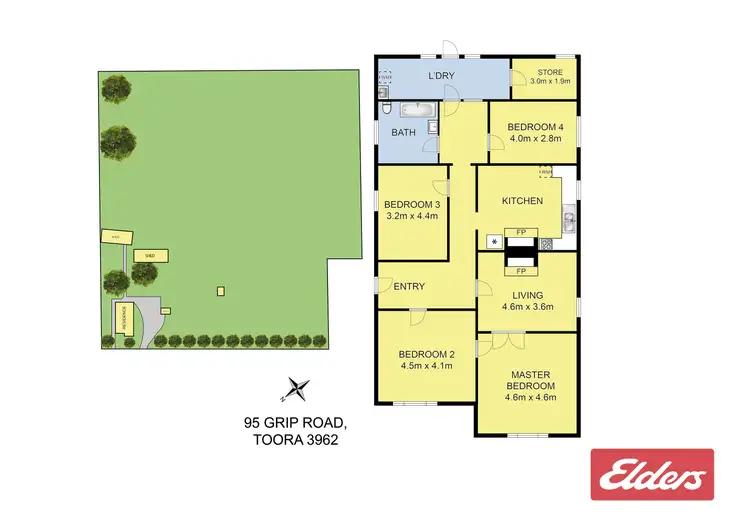 Floorplan of Homely rural property listing, 95 Grip Road, Toora VIC 3962