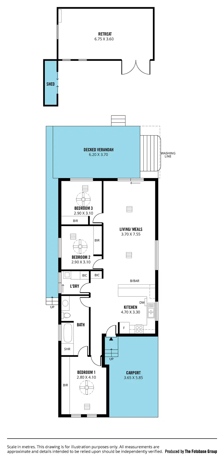 Floorplan of Homely house listing, 34a Sunningdale Drive, Christie Downs SA 5164