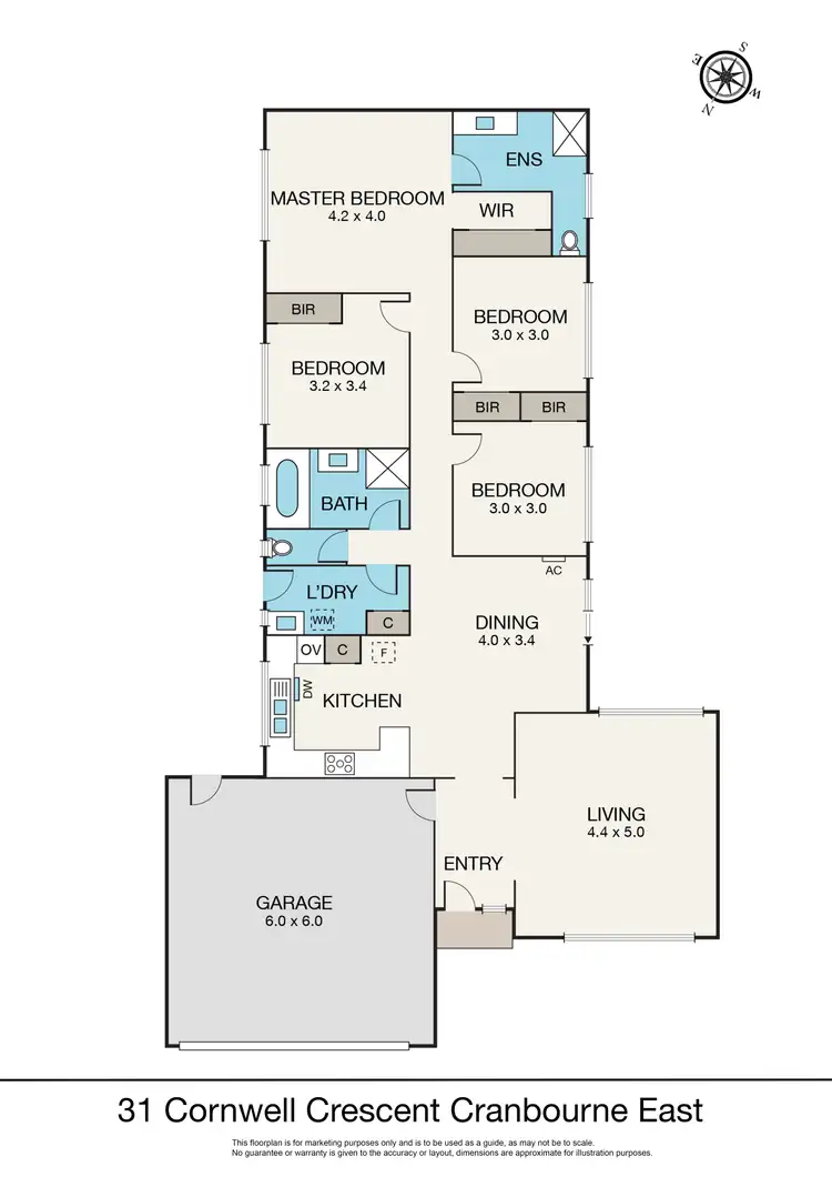 Floorplan of Homely house listing, 31 Cornwell Crescent, Cranbourne East VIC 3977