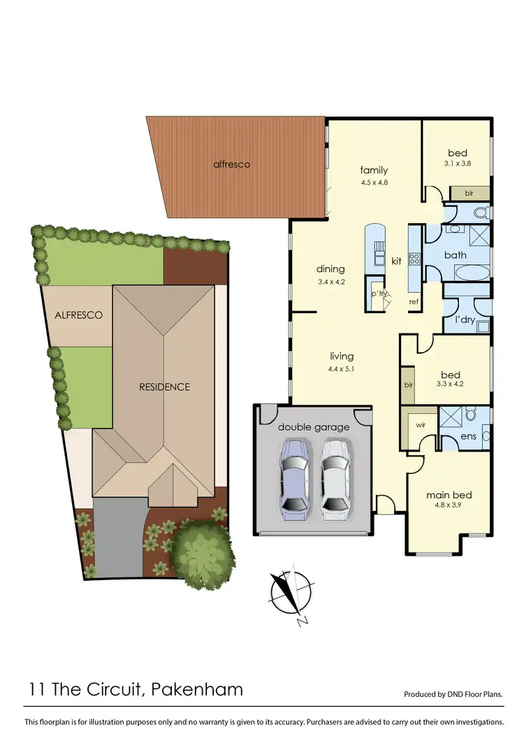 Floorplan of Homely house listing, 11 The Circuit, Pakenham VIC 3810