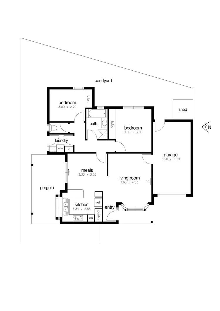Floorplan of Homely unit listing, 3/4 Stanley Street, Altona VIC 3018