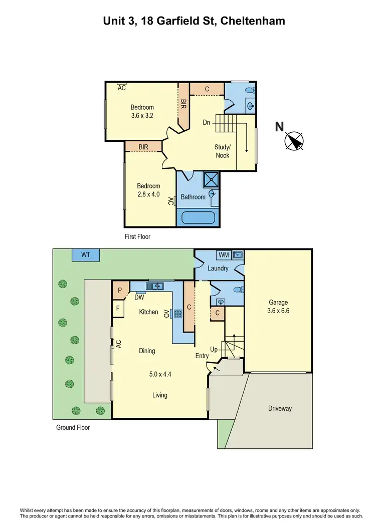 Floorplan of Homely townhouse listing, 3/18 Garfield Street, Cheltenham VIC 3192
