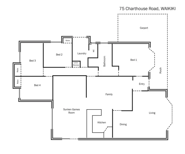 Floorplan of Homely house listing, 75 Charthouse Road, Waikiki WA 6169