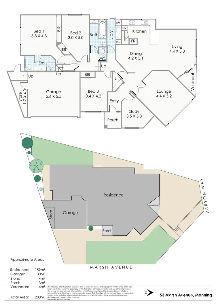 Floorplan of Homely house listing, 53 Marsh Avenue, Manning WA 6152