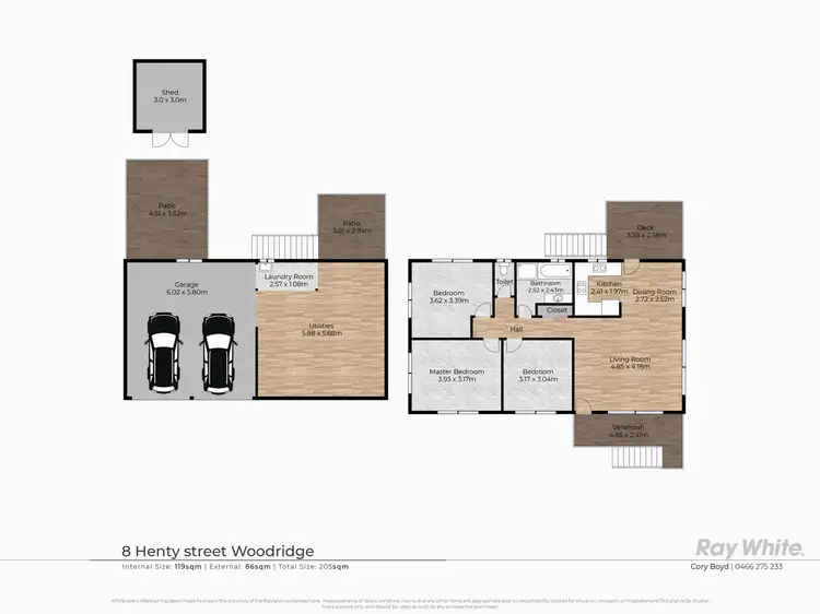 Floorplan of Homely house listing, 8 Henty Street, Woodridge QLD 4114