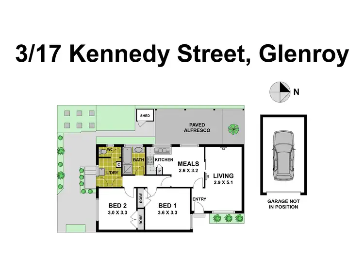 Floorplan of Homely house listing, 3/17 Kennedy Street, Glenroy VIC 3046