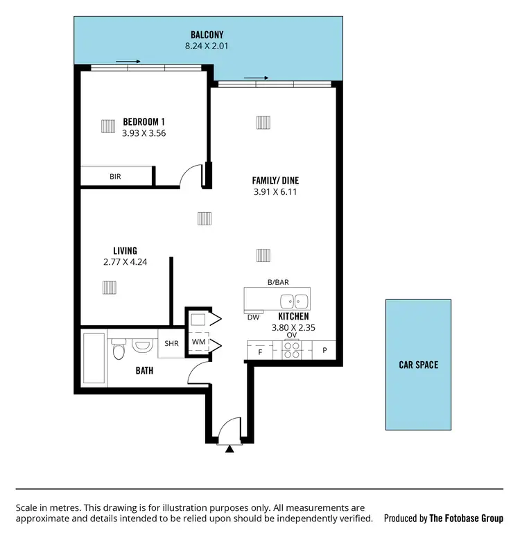 Floorplan of Homely apartment listing, 421/29 Colley Terrace, Glenelg SA 5045