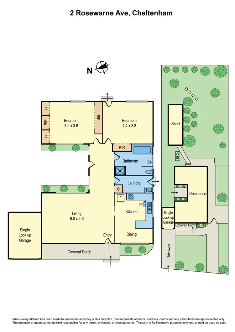 Floorplan of Homely house listing, 2 Rosewarne Avenue, Cheltenham VIC 3192
