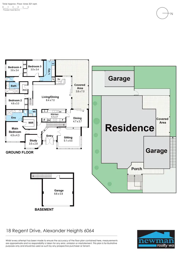 Floorplan of Homely house listing, 18 Regent Drive, Alexander Heights WA 6064
