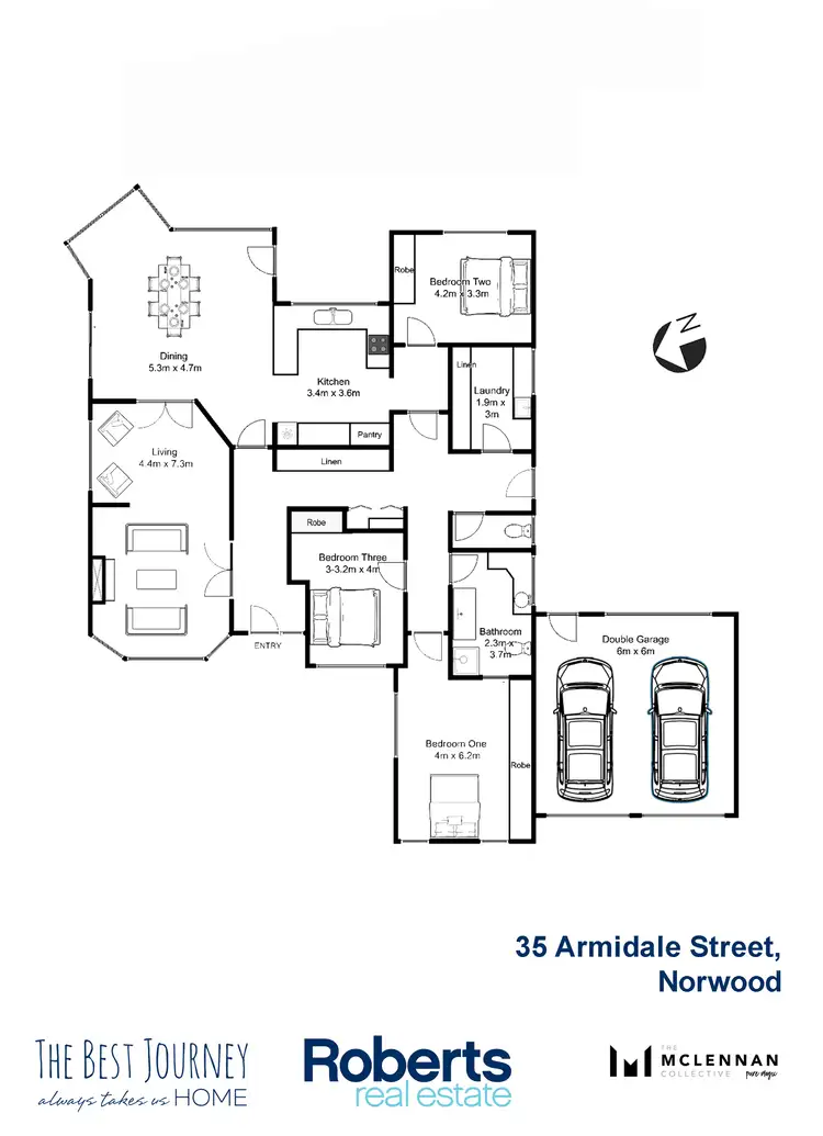 Floorplan of Homely house listing, 35 Armidale Street, Norwood TAS 7250