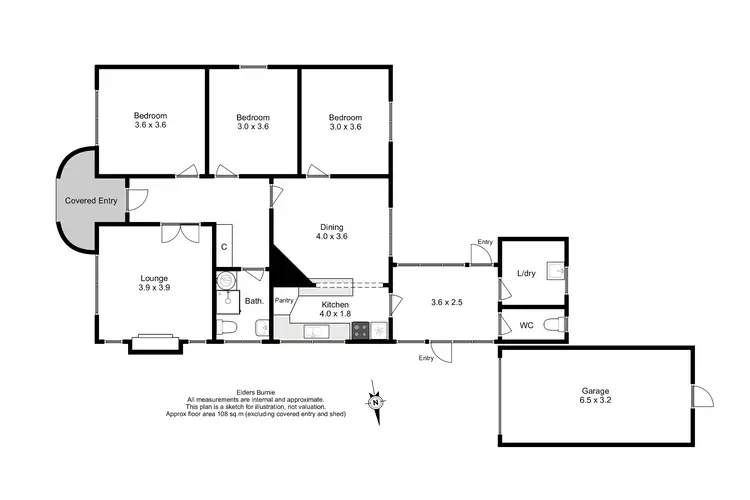 Floorplan of Homely house listing, 24 Collins Street, Brooklyn TAS 7320