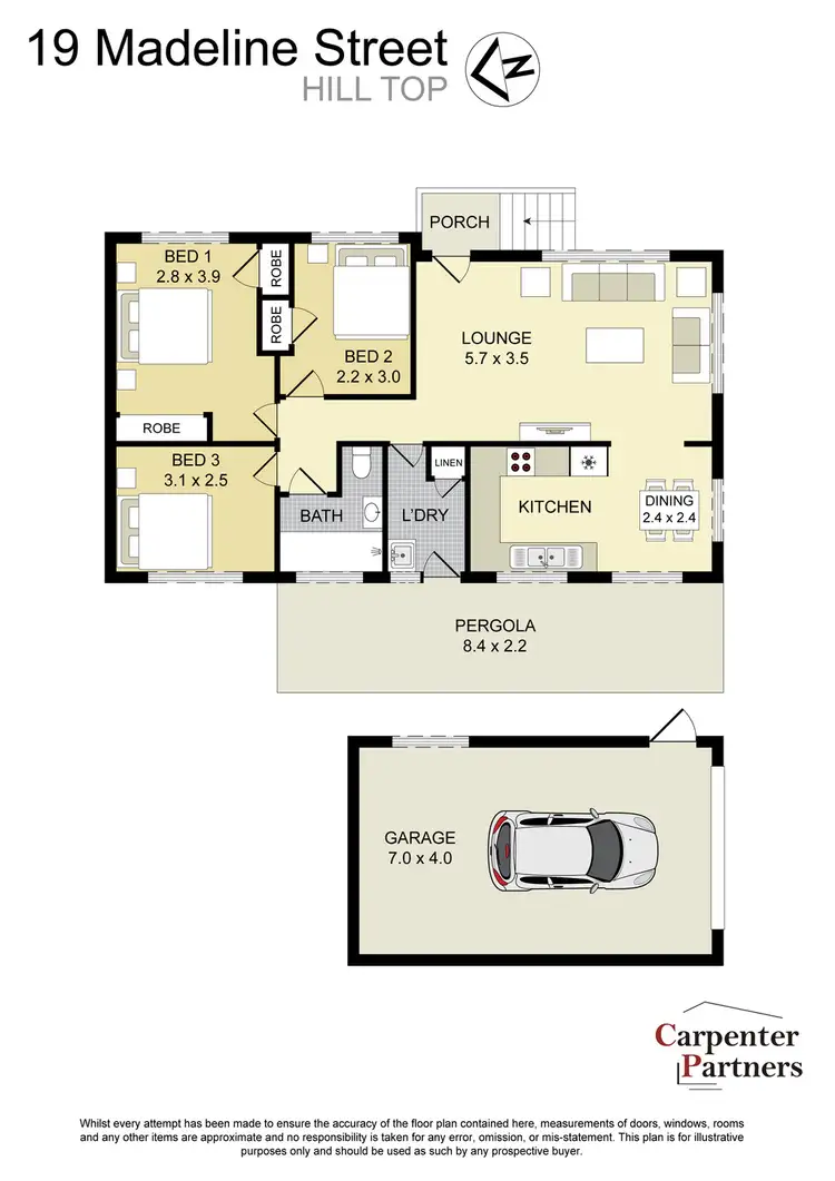 Floorplan of Homely house listing, 19 Madeline Street, Hill Top NSW 2575