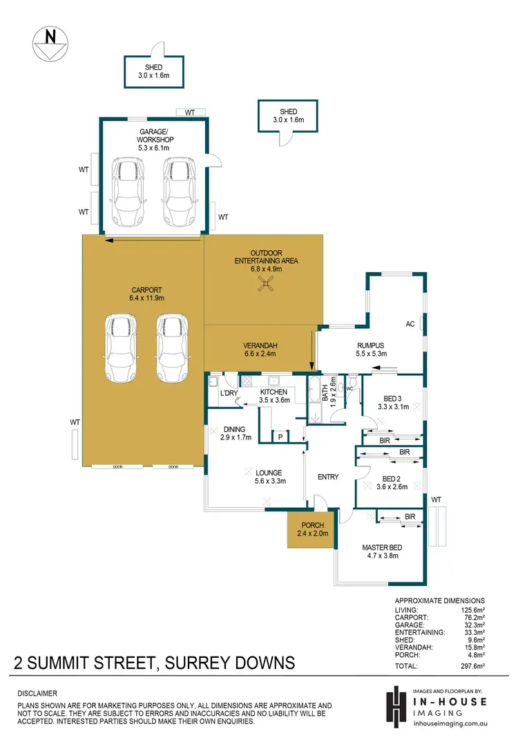 Floorplan of Homely house listing, 2 Summit Street, Surrey Downs SA 5126