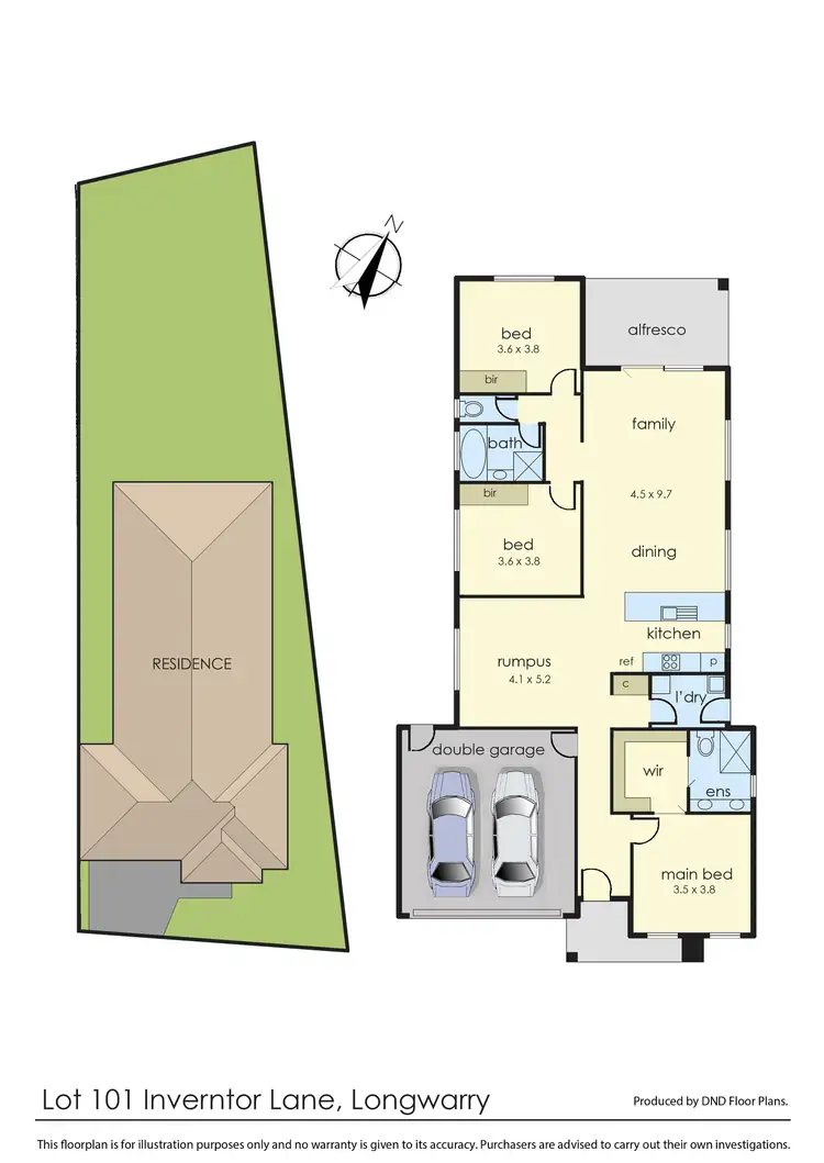 Floorplan of Homely house listing, 9 Inventor Lane, Longwarry VIC 3816