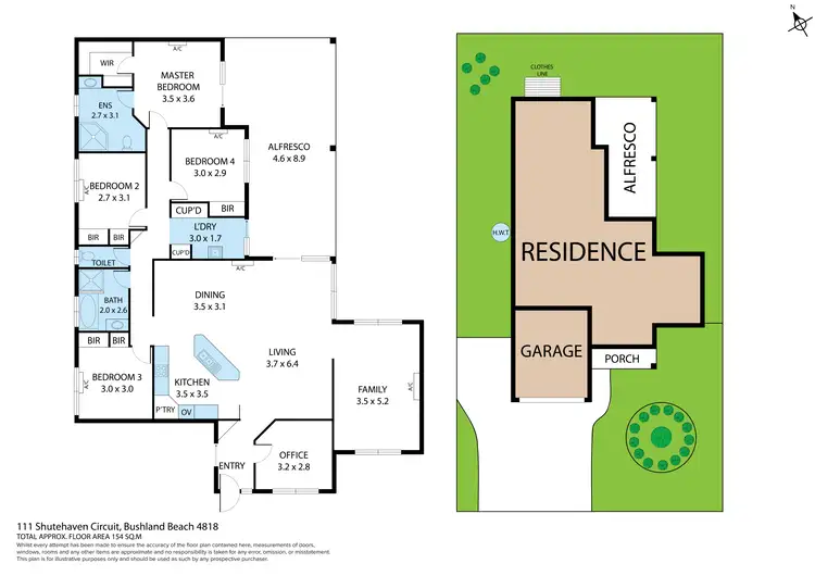 Floorplan of Homely house listing, 111 Shutehaven Circuit, Bushland Beach QLD 4818