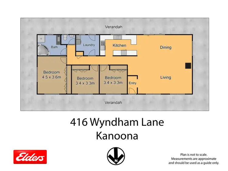 Floorplan of Homely rural property listing, 416 Wyndham Lane, Kanoona NSW 2550