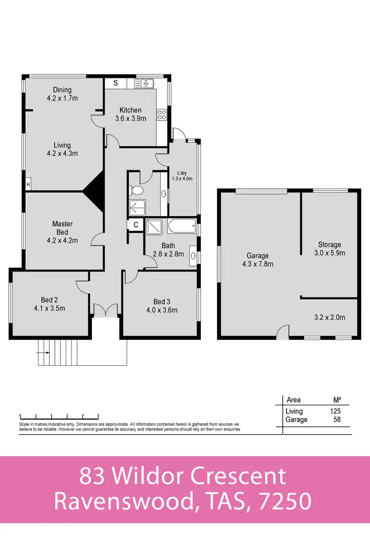 Floorplan of Homely house listing, 83 Wildor Crescent, Ravenswood TAS 7250