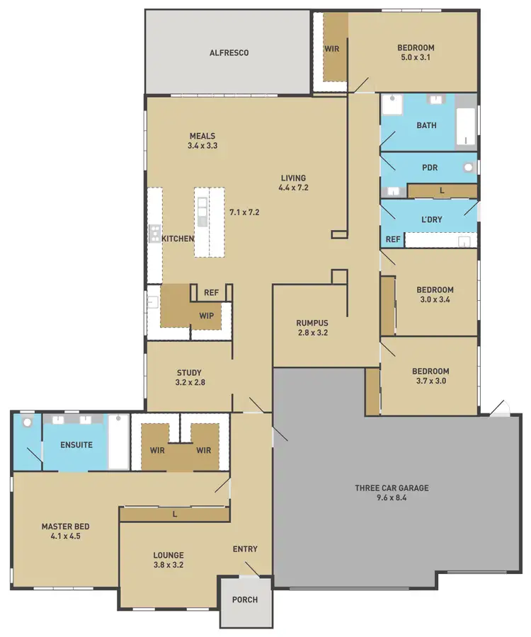 Floorplan of Homely house listing, 30 Stead Circuit, Burnside VIC 3023
