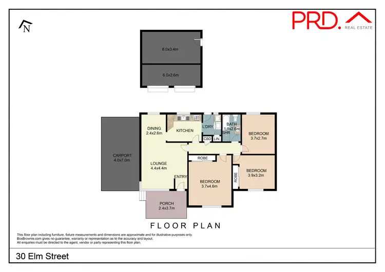 Floorplan of Homely house listing, 30 Elm Street, Tamworth NSW 2340