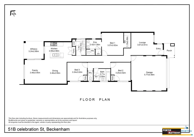 Floorplan of Homely house listing, 51B Celebration Street, Beckenham WA 6107