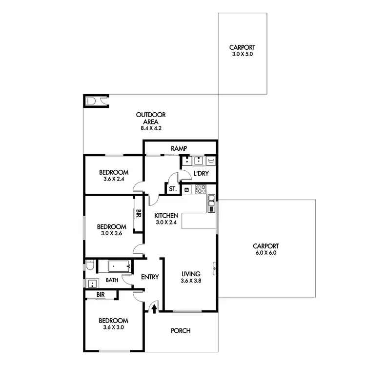 Floorplan of Homely house listing, 24 River Road, Horsham VIC 3400