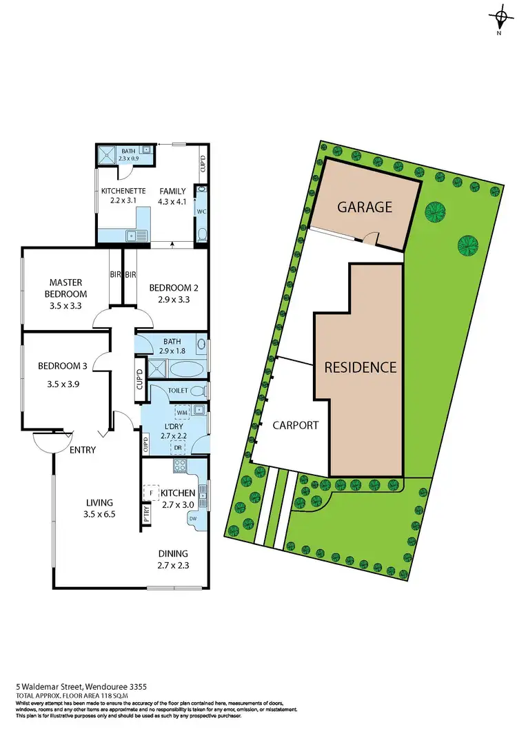 Floorplan of Homely house listing, 5 Waldemar Street, Wendouree VIC 3355