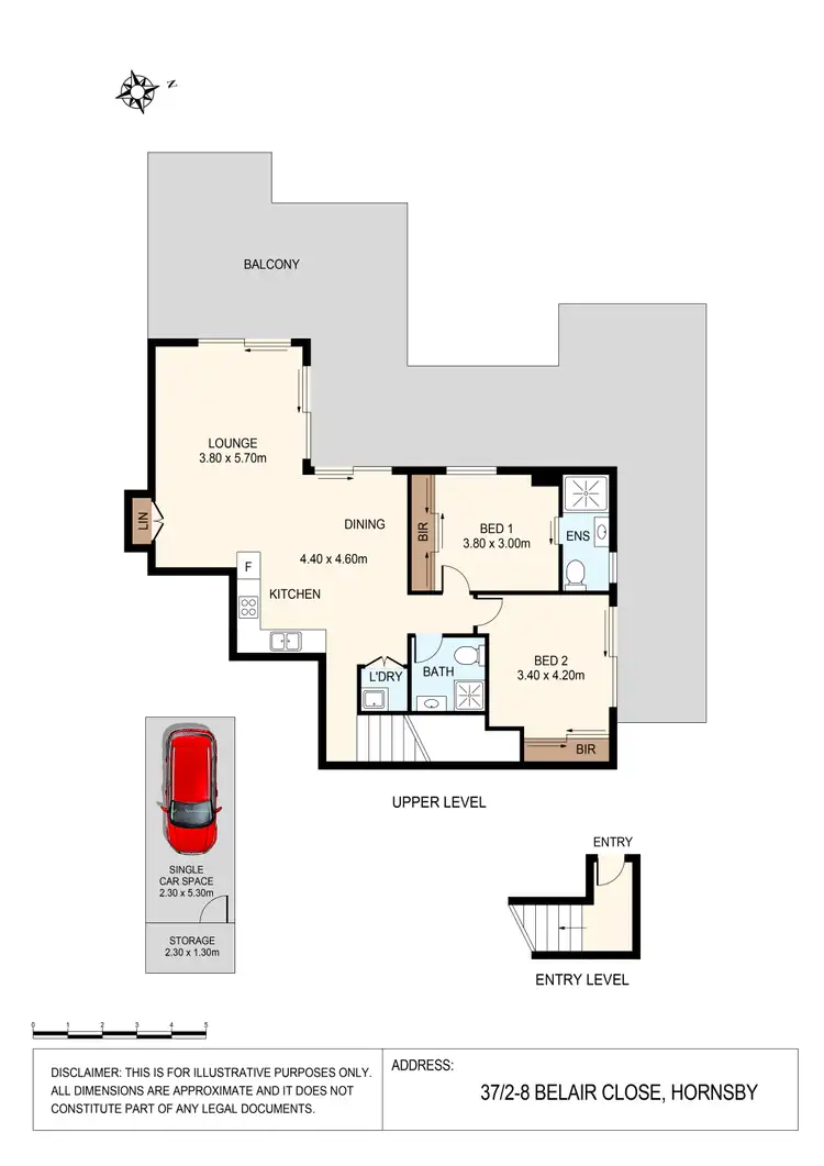 Floorplan of Homely apartment listing, 37/2-8 Belair Close, Hornsby NSW 2077