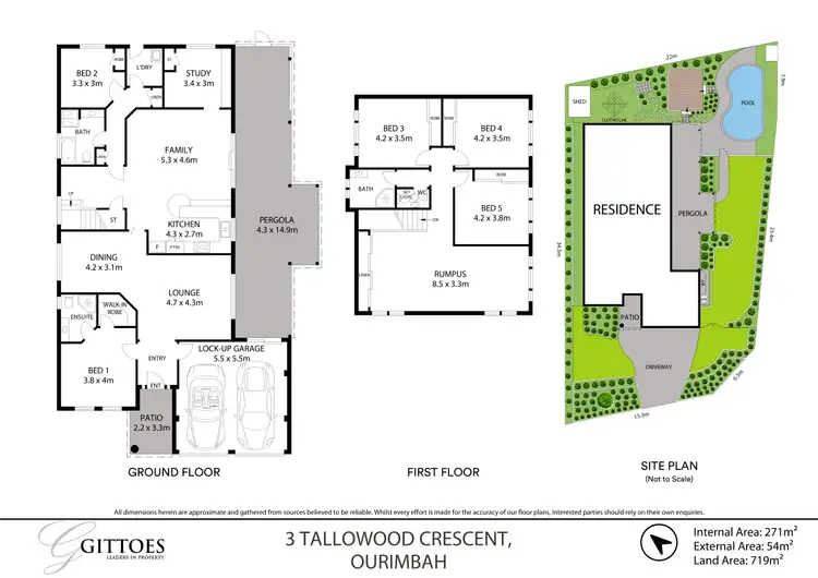 Floorplan of Homely house listing, 3 Tallowood Crescent, Ourimbah NSW 2258