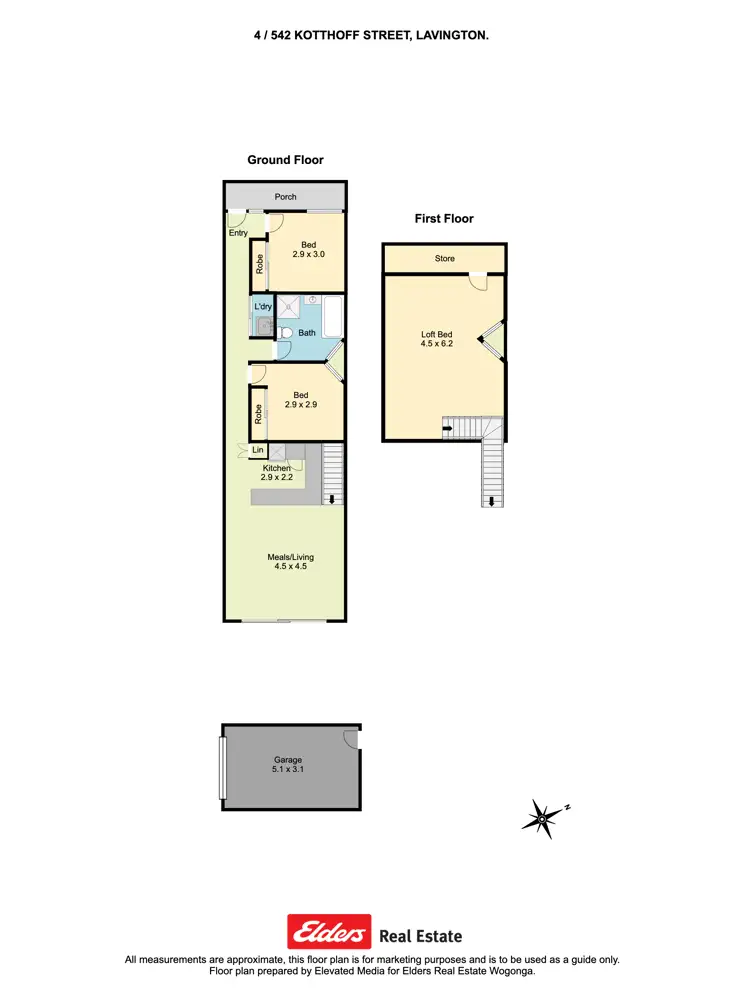 Floorplan of Homely house listing, 4/542 Kotthoff Street, Lavington NSW 2641
