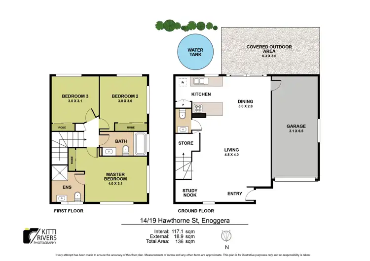 Floorplan of Homely townhouse listing, 14/19 Hawthorne Street, Enoggera QLD 4051