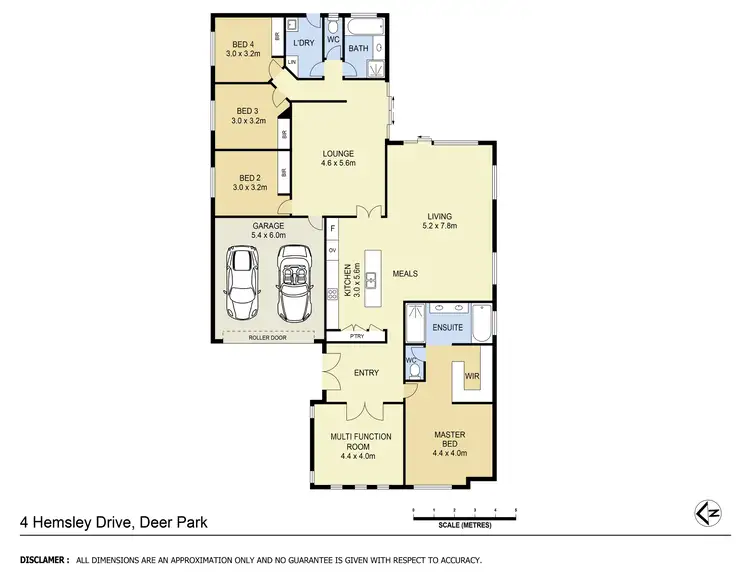 Floorplan of Homely house listing, 4 Hemsley Drive, Deer Park VIC 3023